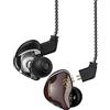 Yinyoo Cuffie con monitor in ear CCZ e chicchi di caffè, con cavo e driver dinamico 1DD HiFi Bass Sound per musicisti, palcoscenico, batterista, allenamento palestra…