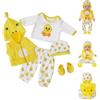 YITULOU Vestiti per bambole da 35 a 43 cm, set di vestiti per bambole da 35 a 43 cm, rosa, set di vestiti per bambole, set di costumi per bambole per bambini e ragazze, accessori per bambole (senza bambole)