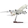 QIYUMOKE Aereo A380 in Scala 1/200 Pressofuso per Aereo Airbus A380 con Supporto (14 pollici di lunghezza), kit Modello Prefabbricato per Adulti, regali Creativi dell'Aviazione