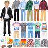 Miunana 4 Abiti + 2 PCS Pantaloni + 2 PCS Pantaloncini + 3 PCS Scarpe + 3 Accessori Per 12 Pollici 30 CM Bambola Selezionati A Caso (NON INCLUDE BAMBOLA)