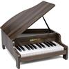 JALOKEE Tastiera per pianoforte per bambini, 25 tasti, pianoforte a coda in miniatura, strumento educativo in legno, volume regolabile, adatto per ragazze e ragazzi in età bassa (Noce)