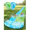 JOYIN Scivolo d'Acqua da 22,5 piedi/685.8cm con 2 Bodyboard, Scivolo da Giardino Estivo con irrigatore Integrato, Gioco d'Acqua per Bambini all'aperto, Blu, Verde