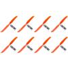 QUARKZMAN 9050 Eliche 9x5 Puntello 2 Pale Ala Fissa Arancione Sostituzione Puntelli con Ring Adattatori per Aeroplano RC Aereo, 8pz