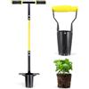 Jardineer Set di 2 attrezzi per piantare bulbi, trapiantatore da giardino con manico lungo e strumento per piantare piccoli bulbi con pennarello profondo, ideale per piantare bulbi, piantine, fiori e