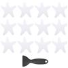 PATIKIL 12 PCS Adesivi Antiscivolo per Vasca da Bagno, Adesivi Antiscivolo per Doccia con Raschietto Decalcomanie per Pavimento Doccia Forma Stella Tappetini Carini per Vasche, Bianco