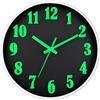 DIYZON Orologio da Parete Luminoso, Silenzioso, Senza Ticchettio, 30,5 cm, Luce Notturna 3D, Orologio da Parete Illuminato in Legno Stile Country, Decorativo per Cucina, Casa, Camera da Letto