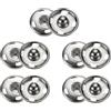 QUARKZMAN 5 Set Bottoni Automatici a Pressione 15mm Bottoni a Pressione da Cucire Metallo Accessori per Chiusura Borse Vestiti Jeans Cucito Artigianale, Argento