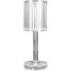Ideen mit Herz Lampada da tavolo a LED con effetto cristallo | Diamante | Moderna lampada da comodino | Decorazione | Altezza 24,6 cm | Dimmerabile e ricaricabile