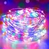 litogo Catena luminosa a batteria con timer, 3 m, 30 LED, per interni | Filo impermeabile IP65, catena luminosa a batteria (batteria AA) per feste, matrimoni, Natale, decorazione multicolore