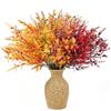 LPARMJIT Fiori Artificiali per Esterni Piante Artificiali Da Appendere Fioriera Recinzione Interni ed Esterni Veranda Vaso Decorazione (Colori Autunno Misti)