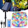Hopelit Catena Luminosa Solare Esterna 30m 300 LED con Timer e Telecomando, a Filo di Rame Impermeabile IP65 con 8 Modalità, Multicolore per Giardino Balcone Terrazza Gazebo Pergola Festa