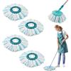 Suevut 4 Pezzi per Leifheit CLEAN Twist Disc Mop Ergo Ricambio Mocio Kit | Sistema a 2 Fibre per Leifheit Rotomop Ricambio, per Tutti i Tipi di Terreno