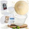 RoyalFay® Pizzaballenbox Piccolo 10er Set - Scatole per la fermentazione con coperchio colore bianco - Contenitori per alimenti per palline di pasta per pizza e ingredienti - Impilabili, senza BPA e