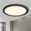 LQWELL® Plafoniera Lampada da soffitto a LED, Lampada da bagno impermeabile IP44 Rotonda Piatta 23W 4000K 2600LM Sottile per Soggiorno Bagno Camera da letto Cucina Seminterrato Ufficio, 300 * 18mm