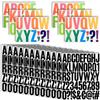 HAOCHEN 12 Fogli diLettere Adesive Nere e 2 Sets Adesivi Lettere Alfabeto e Simboli Adesivi Colorati, Lettere Autoadesive in Vinile per Fai Da Te, Scrapbooking, Biglietti di Auguri, Cassette Postali