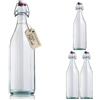 Bottiglia In Vetro Westcraft 750 Ml, Colori Pastello, Tappo Ermetico In Acciaio Inox, Per Acqua E Succhi, Stile Vintage (viola/grigio) - 3
