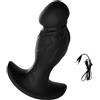 AMAZBEE Plug anale elettrico per la stimolazione della prostata, plug anale in silicone per l'allenamento alla dilatazione, espansore anale bipolare indossabile (Cable,1)