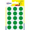 AVERY Blister 90 etichetta adesiva tonda PSA verde Ø19mm Avery PSA19V