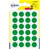 AVERY Blister 168 etichetta adesiva tonda PSA verde Ø15mm Avery PSA15V