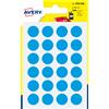 AVERY Blister 168 etichetta adesiva tonda PSA blu Ø15mm Avery PSA15B