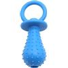 Wpppan Ciuccio blu per cani, giocattoli da masticare, mini ciuccio in gomma a forma di campana resistente al morso, giocattoli da masticare per animali domestici, giocattoli da masticare per animali