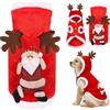 KOMEIYL Vestiti Natale Gatto Cane, Vestito Cane N atale, Vestito Babbo Cane, Vestiti dell'animale Domestico di Natale, per Feste Natalizie per Animali Domestici Decorare (XL)