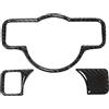 TUCKBOLD Copertura Adesiva Interruttore Fari per Mercedes-Benz Classe A B C E G CLA GLA GLE GLK GL Decorazione Adesivo Trim Interno in fibre di Carbonio Nero Tipo-A 1Set