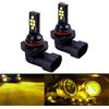 SOCAL-LED LIGHTING 2x HB4 9006 Lampadina fendinebbia a LED Advanced 3030 SMD Lampada DRL di marcia diurna colorata luminosa, Giallo dorato
