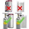 Neues Wasser Group Regolatore di pressione CO2 Neues Wasser Group con connettore - Pressione regolabile standard UE per tutte le bottiglie riutilizzabili di CO2 standard - Adatto per Quooker Cube
