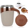 Fouvin Tazza auto-agitante Tazza da caffè pigra Tazza da caffè elettrica in acciaio inox Tazza magica 380ML (marrone)