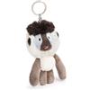 NICI Matuto 62731 - Portachiavi con mandrillo di Peluche, per Lo Zaino o la Borsa di Grandi e piccini, 10 cm, Grigio