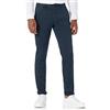 Tommy Hilfiger Pantaloni Uomo Bleecker TH Flex Satin Gmd Chino, Blu (Desert Sky), 33W / 29L