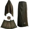 onewind Parapioggia, mezzo poncho, impermeabile, ultraleggero, in nylon, antivento, per equitazione, campeggio, escursionismo, Verde oliva, Small-5.4*2.5ft