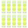 sourcing map 10pcs Piccolo Cilindrico Bolla Livella Fiale 6x20mm PMMA Mini Bolla Orizzontale Livella di Spirito Strumenti di Layout per RV TV Picture Frame Hanging Tool Leveler