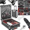 Amazing Tour 718 pezzi Set di utensili meccanici kit box Organize ruote toolbox trolley + free Glove Amazing Tour