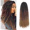 XIIMENALU Extension per capelli intrecciate all'uncinetto Marley Twist Afro Kinky Curly Cuban Twist Marley Twists Extension sintetiche intrecciate all'uncinetto in stile Senegalese per capelli da