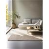 Hanse Home Tappeto in iuta naturale, tessuto a mano ed ecologico, in fibra naturale boho per soggiorno, camera da letto, sala da pranzo, corridoio, cucina, colore beige, 80 x 150 cm