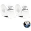 Vxiwscy 2 etichette autoadesive impermeabili per stampante T50M (40 mm x 30 mm) - 240 etichette per rotolo, nero su bianco, durevole e versatile
