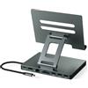 BKELHS 2026 iPad Pro USB C Hub Stand, Adapter for iPad Air M5 M4 M3 13 11 12.9 Inch Docking Station 4K 60Hz HDMI, RJ45 Ethernet, SD/TF Card Reader, 3 USB 3.0 Port, 3.5mm Audio, iPad A16 Galaxy Tablet Dock