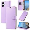 KKEIKO Cover per Samsung Galaxy A06 5G, Antiurto Custodia in PU Pelle con Blocco RFID, Magnetico Protettiva Cover per Samsung A06 5G, Viola