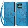 KENHONER Custodia per Motorola Edge 60 Fusion/Edge 60 Cover, Blu