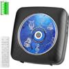 Gueray Lettore CD portatile Hifi : Lettori CD Bluetooth per la casa con altoparlanti Batteria ricaricabile da 1800 mAh Telecomando Copertura antipolvere rimovibile Supporta radio FM USB AUX Nero