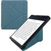 kwmobile Custodia Pieghevole Compatibile con Kobo Sage Cover - Cover Magnetica Pelle PU eReader con Stand - petrolio