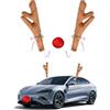 Hpamba Set di decorazioni per corna di renne per auto, in kaki (2 corna + naso rosso) - Decorazione natalizia per auto, auto, SUV Van (Kaki)