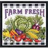 Design Works Crafts Inc. Farm Fresh Kit Punto Croce contato, Tessuto Cotone, Bianco