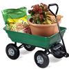 Avilia Carriola da Giardino Versatile 75lt con Vasca Ribaltabile e Ruote Pneumatiche - Soluzione Ottimale per Trasporto Legna, Piante e Materiali di Giardinaggio in ABS Verde