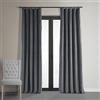 HPD Half Price Drapes Tende oscuranti termiche in velluto per soggiorno, lunghe 305 cm, 1 tasca per asta, isolanti, per camera da letto, 50 x 120 L, distanza blu grigio