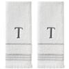 SKL Home Set di asciugamani, T, Cotone, Bianco, 16x26
