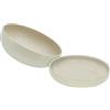 Creatable, 30005 Serie Uno Sand - Set di 2 stoviglie in gres porcellanato, lavabile in lavastoviglie e microonde, Made in Portogallo
