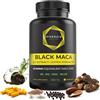 Synergie Nutrition Black Maca di Synergie Nutrition - 1800 mg di estratto di radice di Maca Nera 20:1 - con Zinco, Selenio, Vitamina B6 e B12 - 180 capsule - integratore alimentare